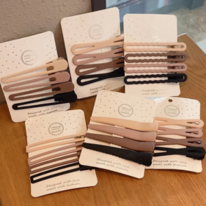 34Pcs Coreano Khaki Series Matte Hair Clip Bangs Clips Hairpin Acessório De Cabelo