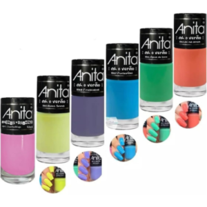 Kit 6 Esmaltes Anita Coleção Ah O Verão