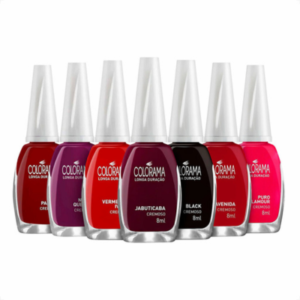 Kit Esmaltes Colorama Selecionados Cremoso 7 Cores 8ml