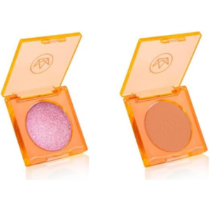 Kit Mari Maria Iluminador Facial Divine Glow Aurora e Blush Sunny Checks Dusty
