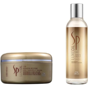 Kit Shampoo e Máscara Wella SP Luxe Oil Keratin