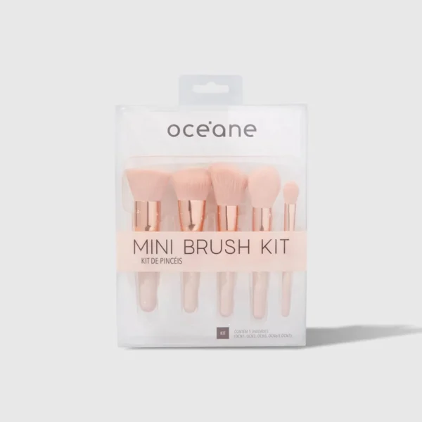Mini Kit com 5 Pincéis - Mini Brush Kit Océane