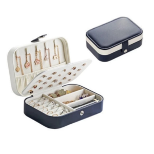 Porta joias Grande Organizadores Para Viagem Portátil Caixa de Armazenamento para colar, brincos, anéis, pulseira