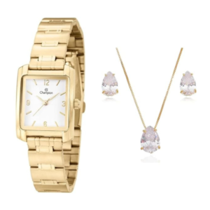Relógio Champion Feminino Cn25074s Mais Berloque