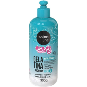 SSalon Line, Gelatina Capilar Líquida, ToDeCacho, Estilização, Vegano - Para Cabelos Ondulados, Cacheados e Crespos, 300 ml