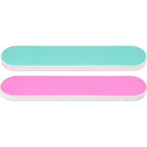 25 Peças - Mini Lixa De Unha De Dupla Face Para Unhas Naturais E Acrílicas - RosaAzul-Petróleo _Grão 180240