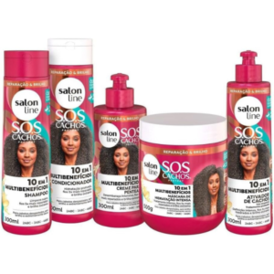Kit SOS Cachos + Poderosos 5 produtos 3ABC e 4ABC Salon Line
