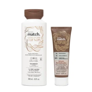 Combo Match Ciência das Curvas Shampoo 300ml + Sérum Revitalizador Para o Couro Cabeludo 50ml