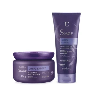 Combo Siàge Loiro Expert Máscara Capilar Matizadora 250g + Repositor Pré e Pós-Química 100ml