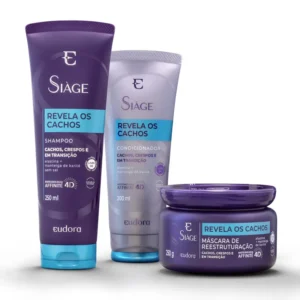 Combo Siàge Revela os Cachos Shampoo 250ml + Máscara 250g + Condicionador 200ml