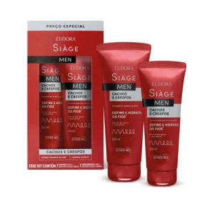 Kit Eudora Siàge Men Cachos e Crespos (2 itens)