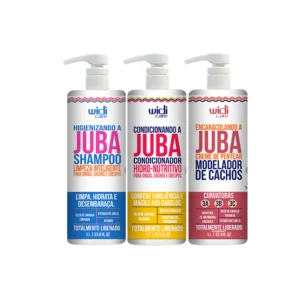 Kit Juba Encaracolando 1l - Shampoo + Condicionador + Encaracolando a Juba 1l