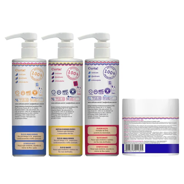 Kit Juba Gommage - Shampoo + Condicionador + Máscara Hidro Nutritiva + Gommage
