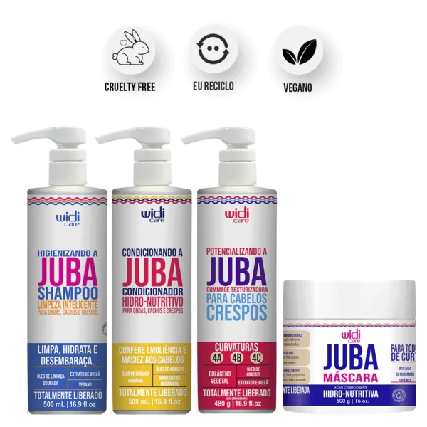 Kit Juba Gommage - Shampoo + Condicionador + Máscara Hidro Nutritiva + Gommage - Imagem 3