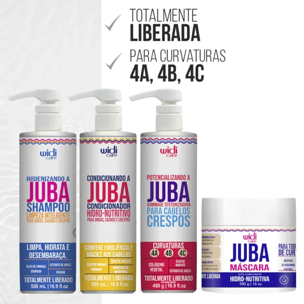 Kit Juba Gommage - Shampoo + Condicionador + Máscara Hidro Nutritiva + Gommage
