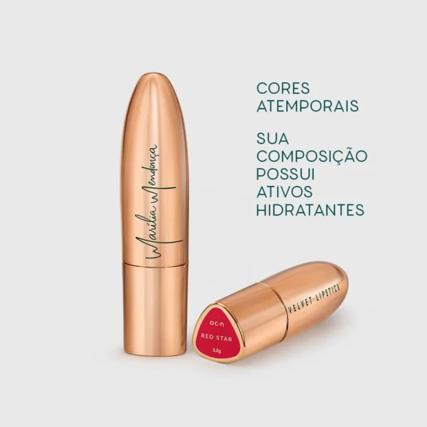 Kit Máscara para Cílios + Lápis para Olhos + Batom Matte Vermelho Marília Mendonça By Océane-2