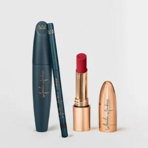 Kit Máscara para Cílios + Lápis para Olhos + Batom Matte Vermelho Marília Mendonça By Océane