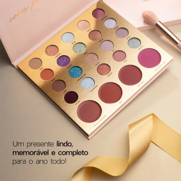 Kit Paleta Multifuncional Fairytale + Batom Marrom Océane Edition (2 Produtos) Océane-2