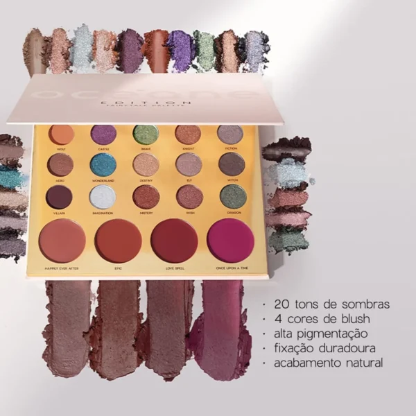 Kit Paleta Multifuncional Fairytale + Batom Marrom Océane Edition (2 Produtos) Océane-3