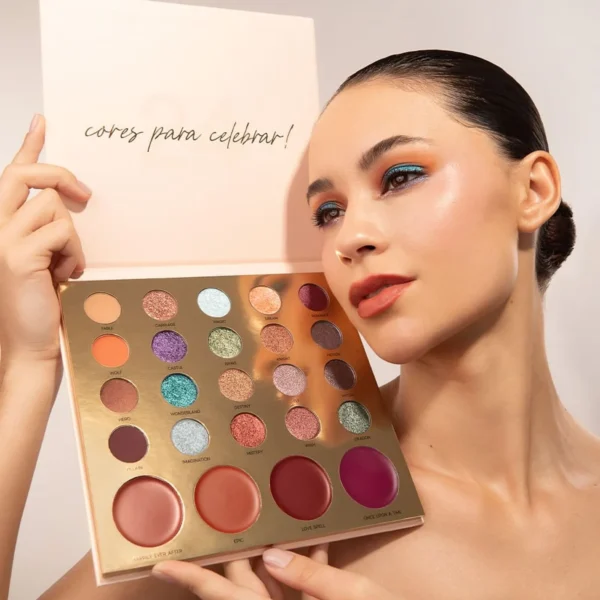 Kit Paleta Multifuncional Fairytale + Batom Marrom Océane Edition (2 Produtos) Océane-4