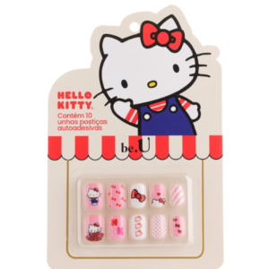Kit unhas postiças 10 unidades Hello Kitty multicor be.U by Riachuelo + Sanrio