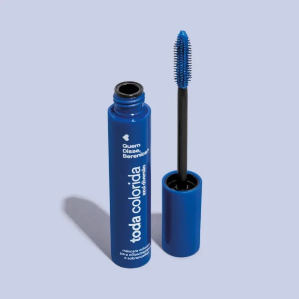Máscara para Cílios e Sobrancelhas Azul Diversão Toda Colorida 10g