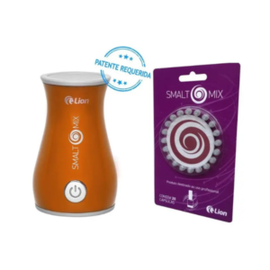 Misturador De Esmaltes Laranja + Refil de cápsulas Smalt Mix Lion - Lion do Brasil