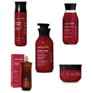 kit Nativa spa Cereja Rouge ( 5 itens ) o Boticário Lançamento