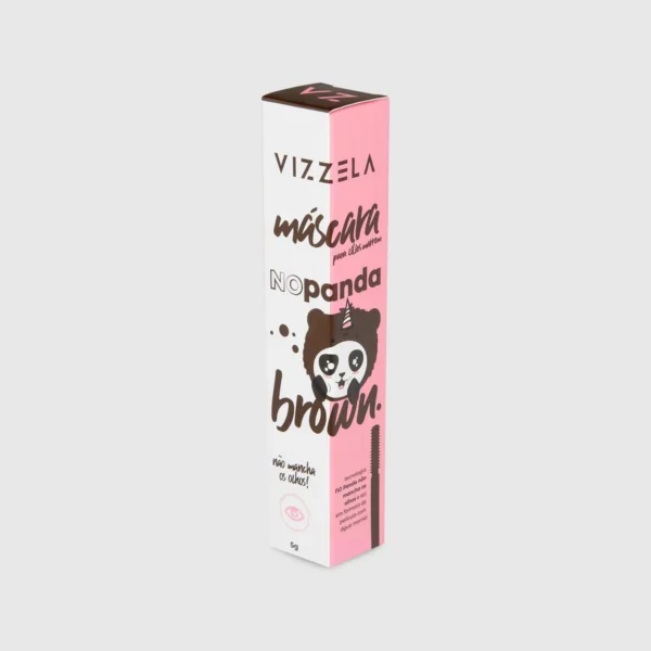 Máscara para cílios marrom - No Panda Brown Vizzela