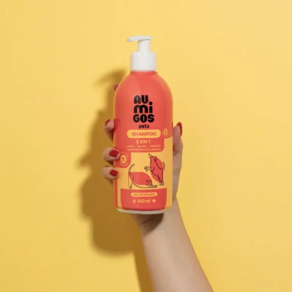 Shampoo 5 em 1 Au.Migos Pets 400ml