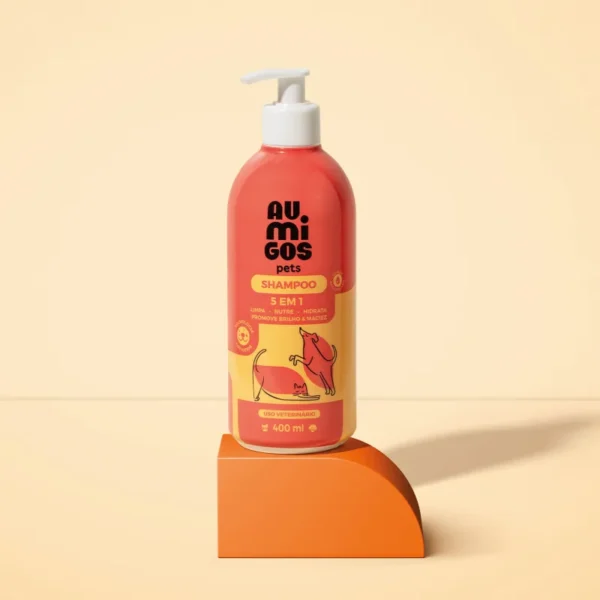 Shampoo 5 em 1 Au.Migos Pets 400ml