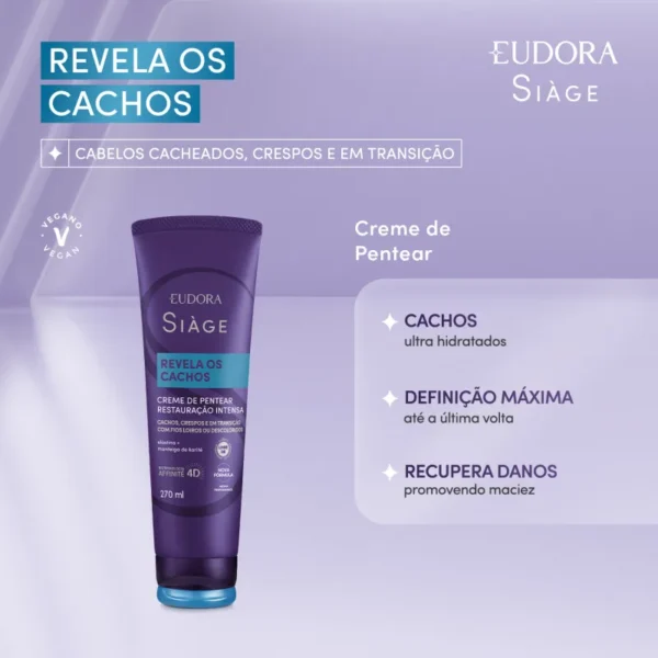 Creme Para Pentear Siàge Revela Os Cachos 270ml