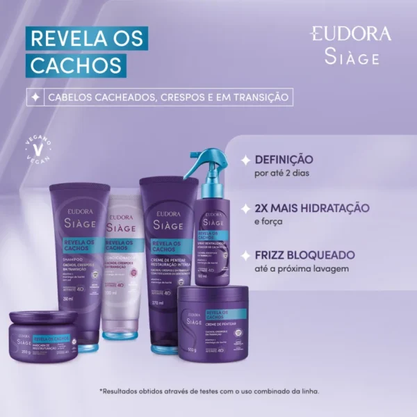 Creme Para Pentear Siàge Revela Os Cachos 270ml