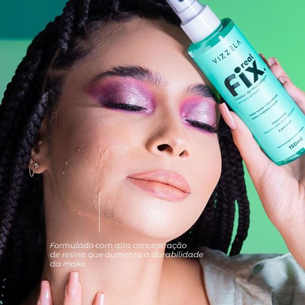 Fixador de maquiagem Real Fix 150ml Vizzela Cosméticos