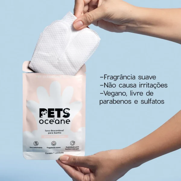 Kit Lenço Umedecido + Luva Descartável para Cachorro e Gato (2 Produtos)