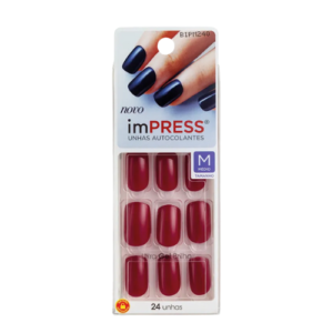Unhas Postiças Kiss New York ImPRESS Média Message Me com 24 Unidades