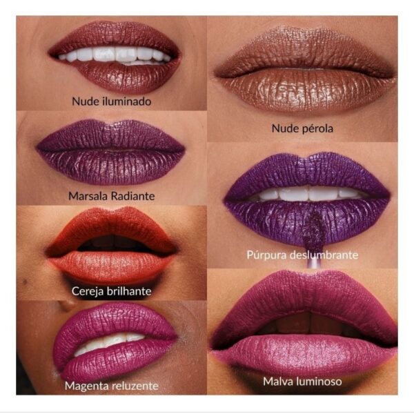 Batom Líquido Matte Glitter Effect Avon Power Stay