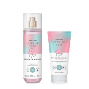Combo Cuide-se Bem Nuvem de Alegria_ Body Splash 200ml + Loção Corporal Iluminadora 150ml