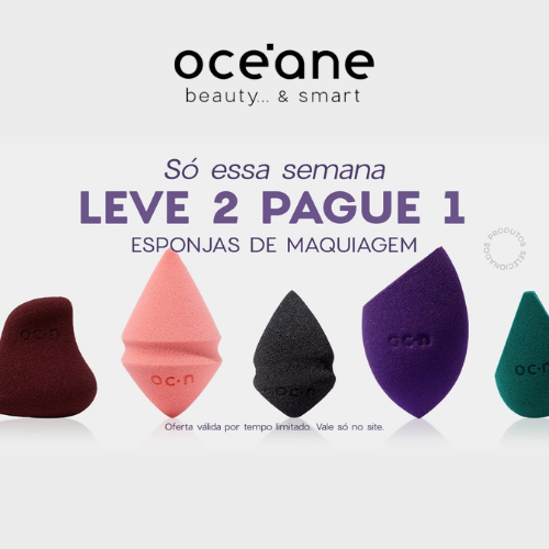 Promoção Pague 1 Leve 2 esponjas Océane