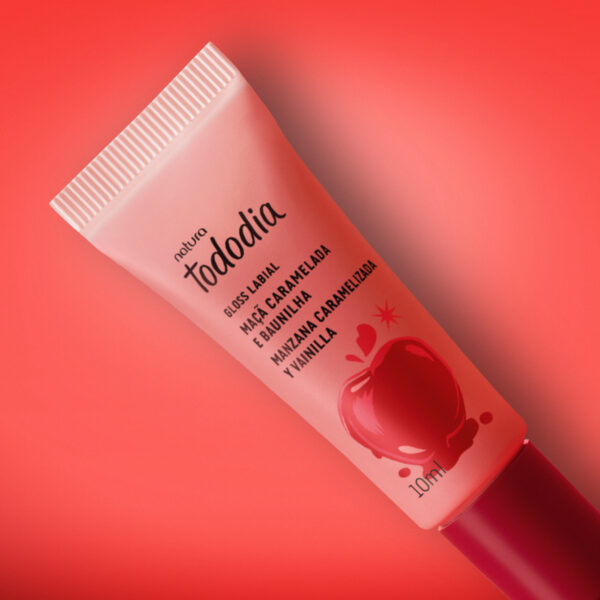Gloss Labial Tododia Maçã Caramelada e Baunilha