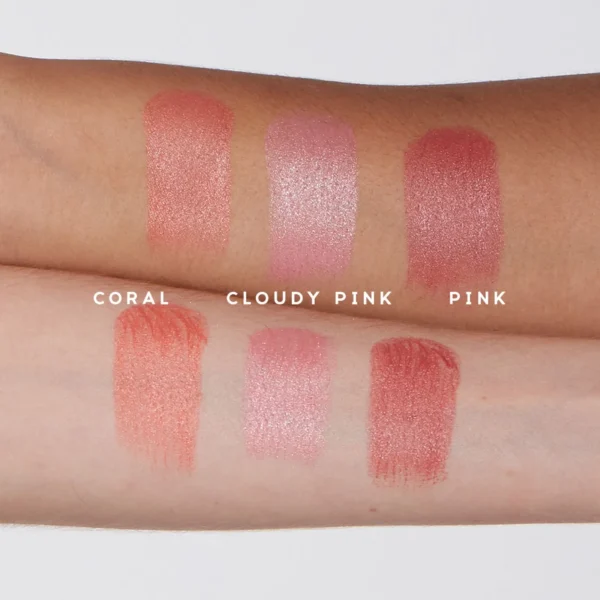 Kit Mini Contorno em Bastão Marrom Médio + Mini Blush em Bastão Rosa Claro + Mini Iluminador em Bastão Océane Edition (3 Produtos)