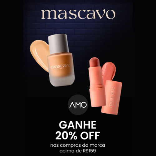 ganhe 20% off nas compras Mascavo - Amobeleza
