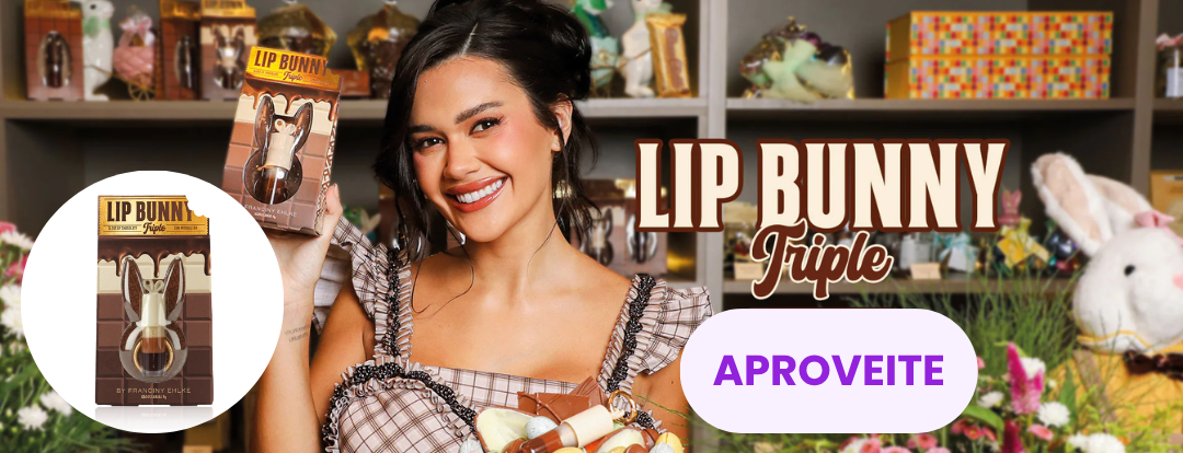 GLOSS LIP BUNNY TRIPLE FRAN BY FRANCINY EHLKE - LANÇAMENTO