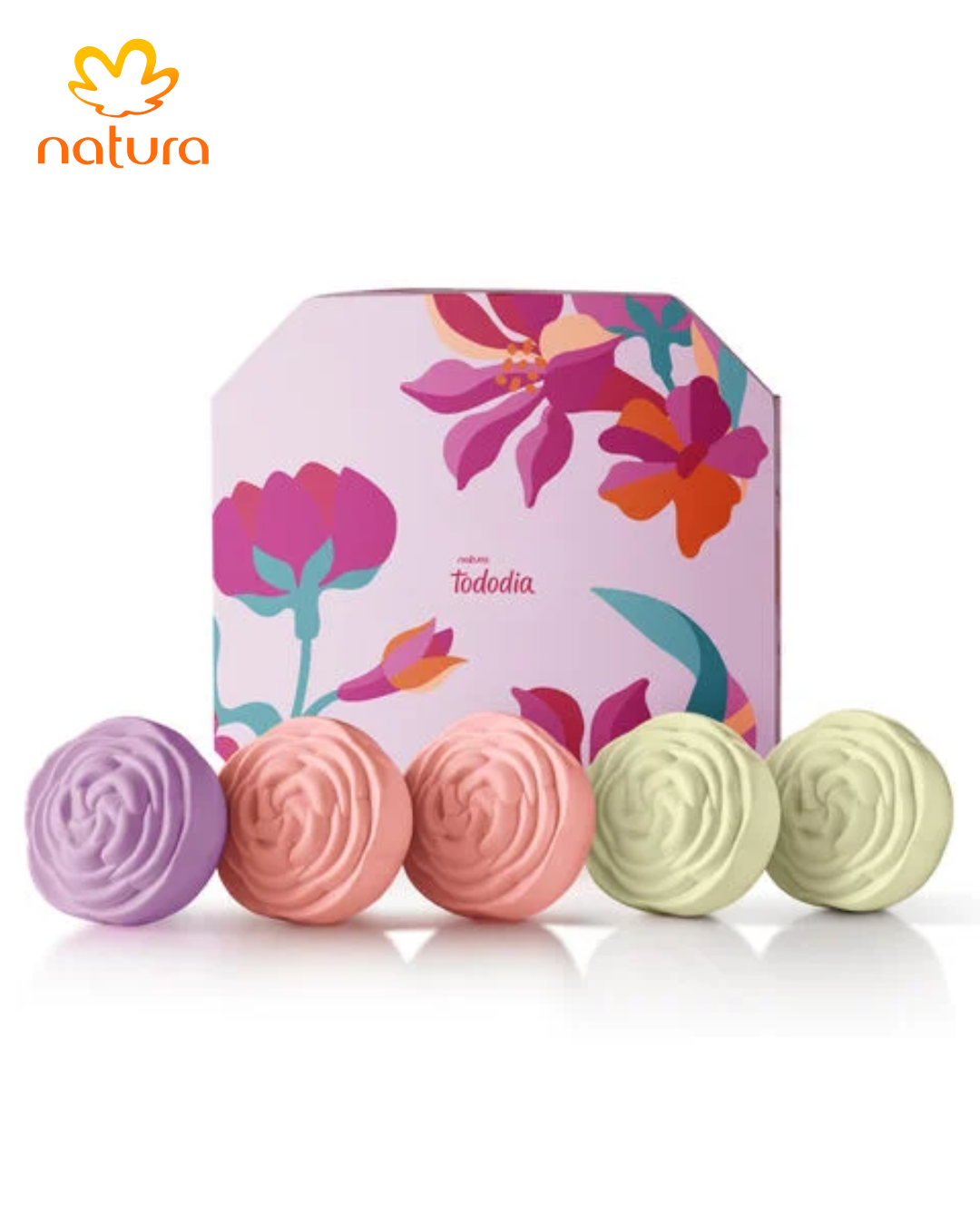 Presente Dia das Mães Tododia Meu Jardim de Flores (5 sabonetes)
