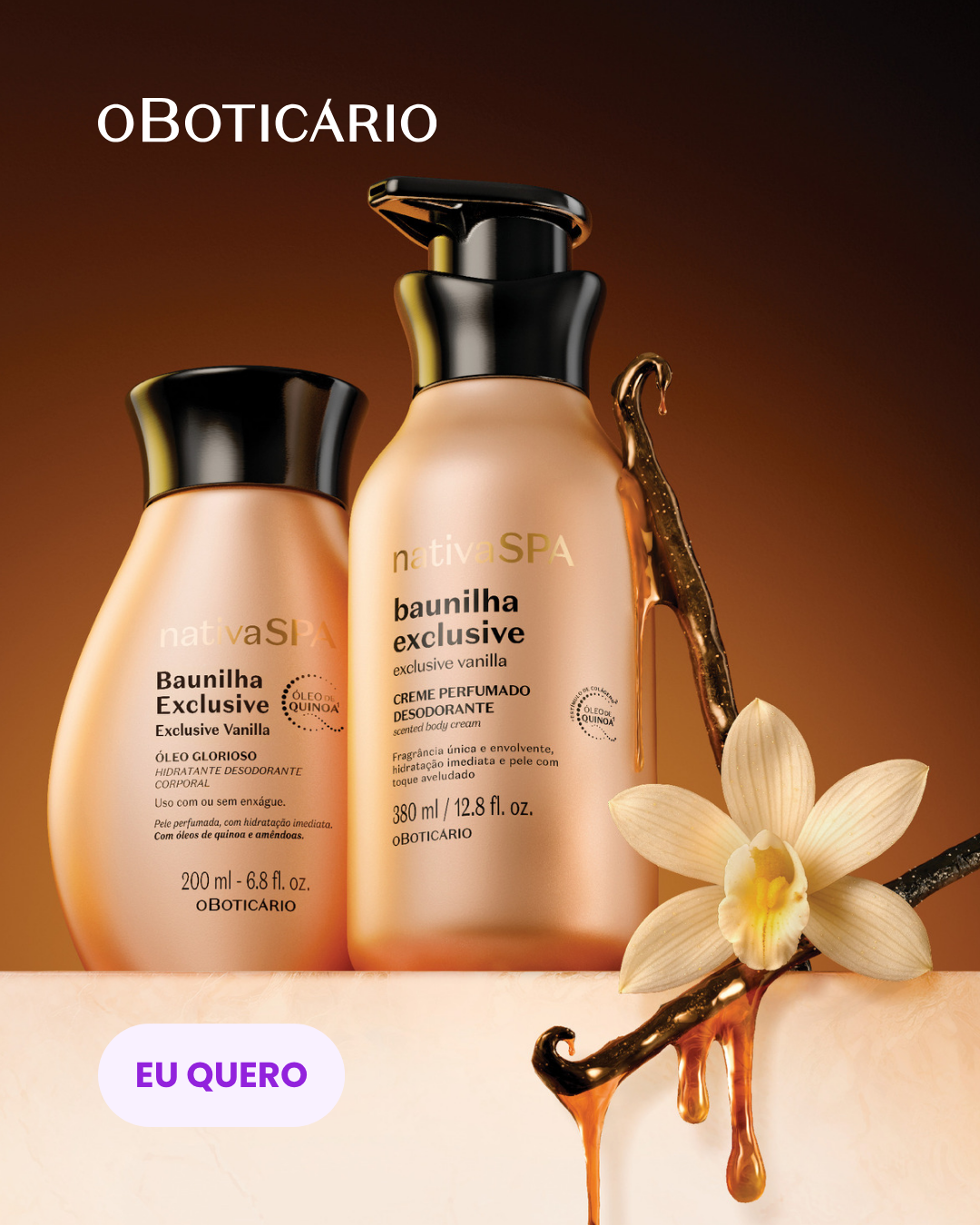 Combo Baunilha Exclusive SPA O Boticário